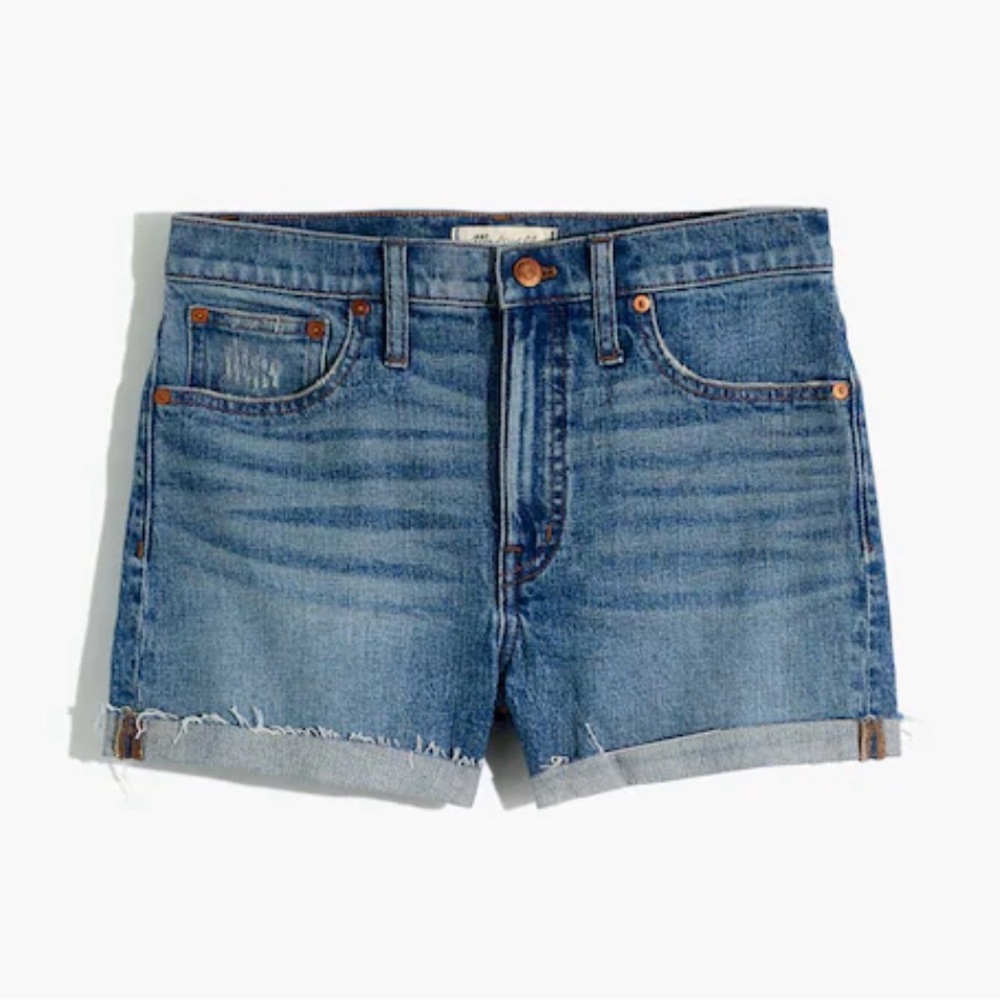 Madewell High-Rise Denim Shorts in Malden Wash, Size 33
